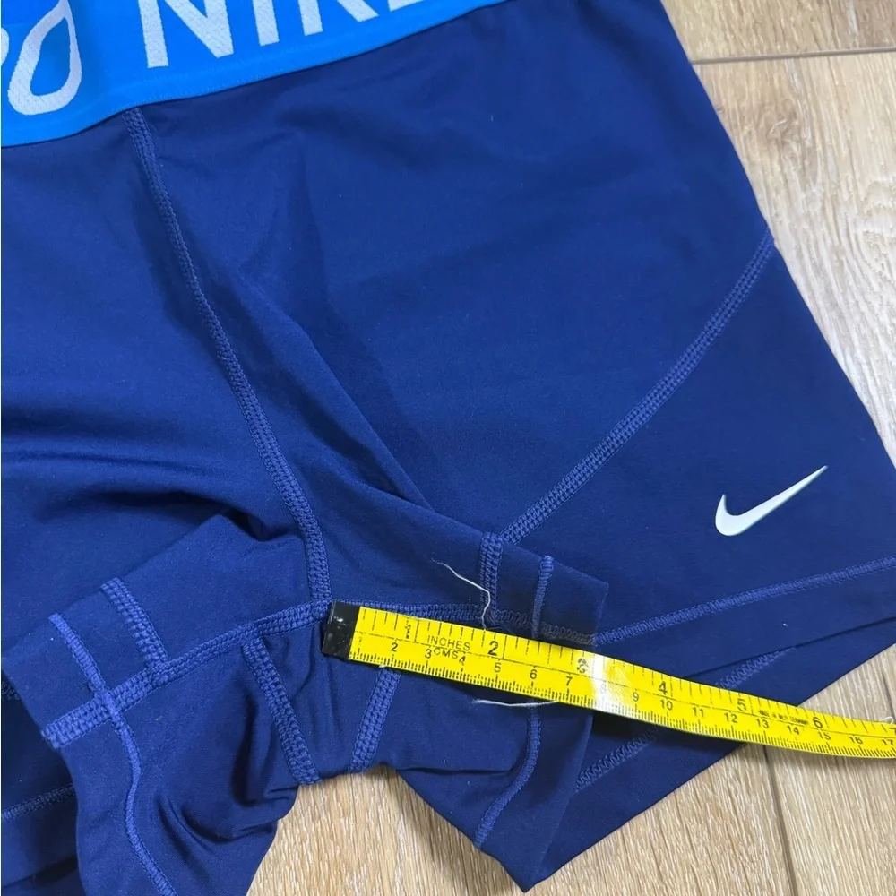 Nike Pro Blue 3” Women’s Large Training Biker Track Shorts